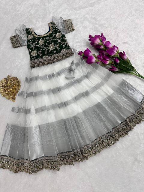 kids lehenga naylon silk Children clothing suppliers in India
